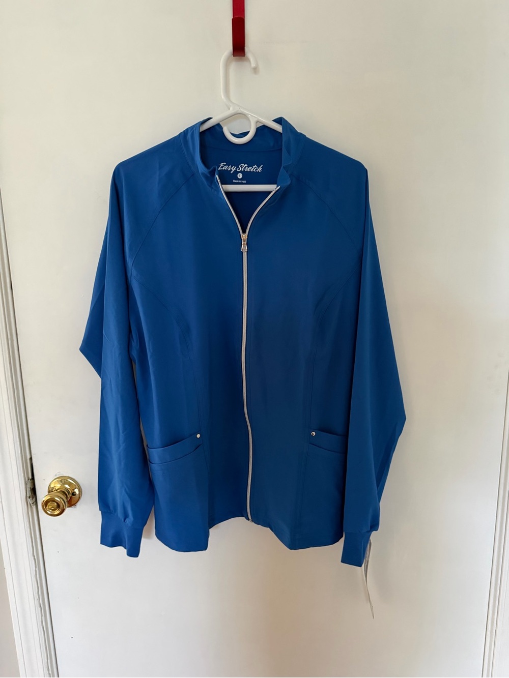 Easy Stretch Scrub Jacket in Royal Blue